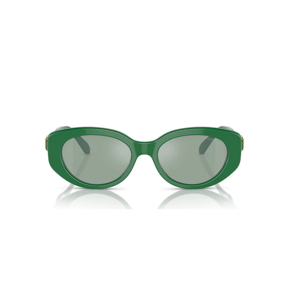 Sunglasses, Cat-Eye shape, SK6002, Green by SWAROVSKI