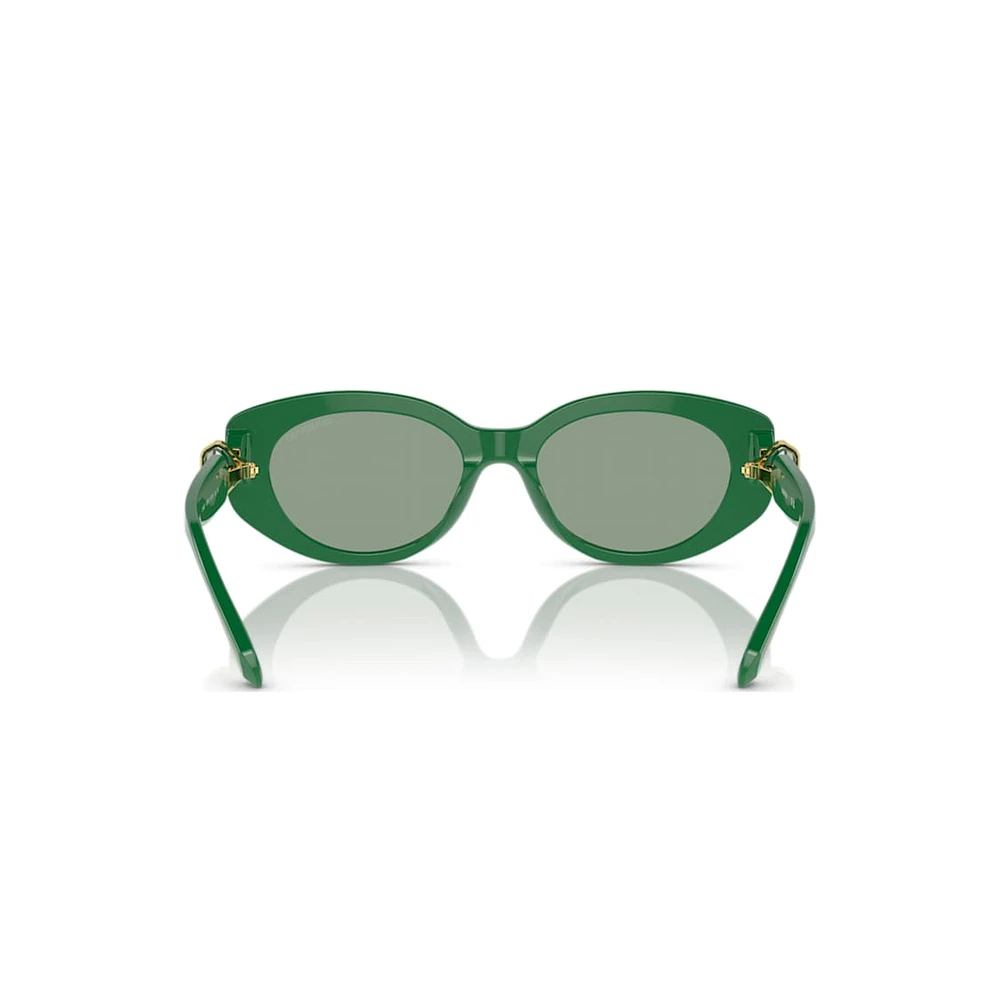 Sunglasses, Cat-Eye shape, SK6002, Green by SWAROVSKI