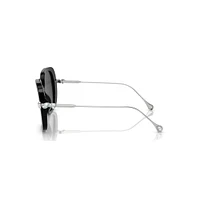 Sunglasses, Oversized, Square shape, SK6011, Black by SWAROVSKI