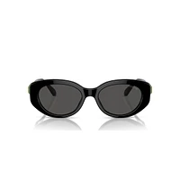 Sunglasses, Cat-Eye shape, SK6002, Black by SWAROVSKI
