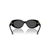 Sunglasses, Cat-Eye shape, SK6002, Black by SWAROVSKI