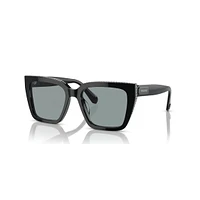 Sunglasses, Square shape, SK6013, Black by SWAROVSKI