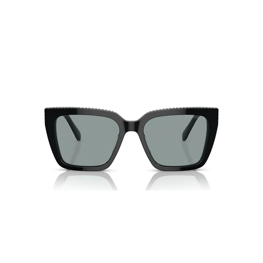 Sunglasses, Square shape, SK6013, Black by SWAROVSKI