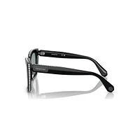 Sunglasses, Square shape, SK6013, Black by SWAROVSKI