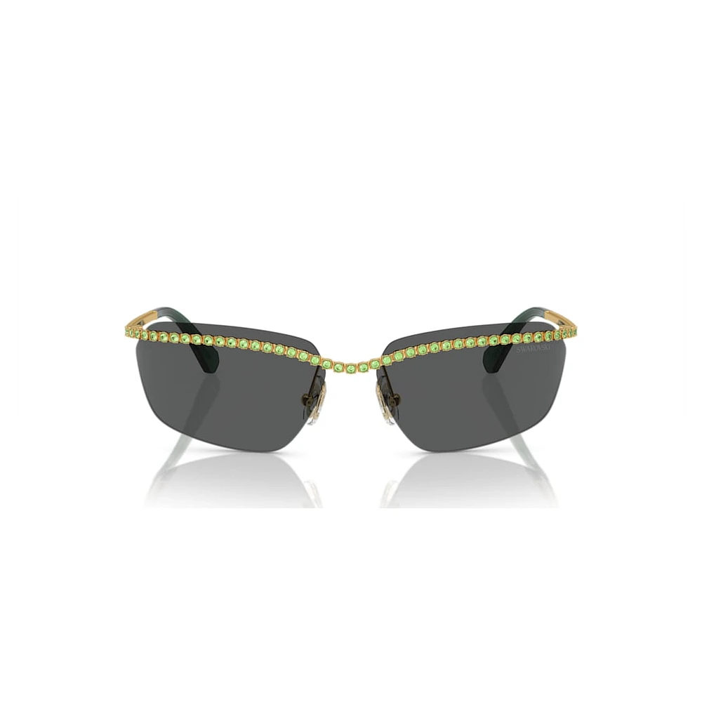 Sunglasses, Rectangular shape, SK7001, Black by SWAROVSKI
