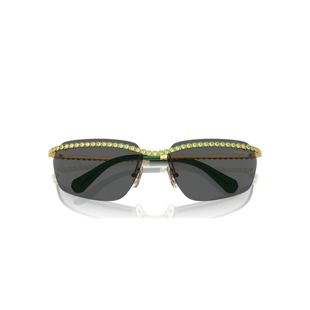 Sunglasses, Rectangular shape, SK7001, Black by SWAROVSKI