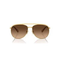 Sunglasses, Pilot shape, SK7005, Brown by SWAROVSKI