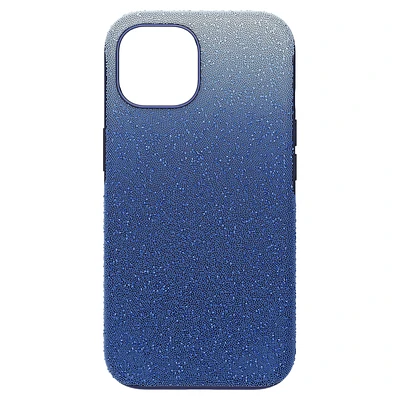 High smartphone case, Color gradient, iPhone® 15, Blue by SWAROVSKI
