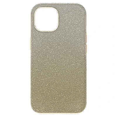 High smartphone case, Color gradient, iPhone® 15, Gold tone by SWAROVSKI