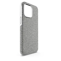 High smartphone case, iPhone® 15 Pro Max, Silver tone by SWAROVSKI