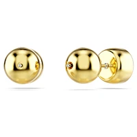 Imber stud earrings, Round cut, White, Gold-tone plated by SWAROVSKI