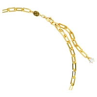 Constella necklace, White, Gold-tone plated by SWAROVSKI