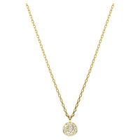 Meteora layered pendant, White, Gold-tone plated by SWAROVSKI