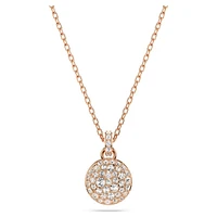 Meteora pendant, White, Rose gold-tone plated by SWAROVSKI