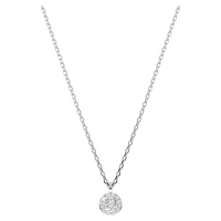 Meteora layered pendant, White, Rhodium plated by SWAROVSKI