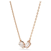 Mesmera set, Mixed cuts, White, Rose gold-tone plated by SWAROVSKI