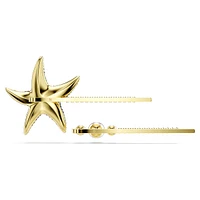 Idyllia hair pin, Set (2), Crystal pearls, Starfish, Multicoloured, Gold-tone plated by SWAROVSKI
