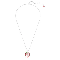 I LOVE NY pendant, Red, Rhodium plated by SWAROVSKI