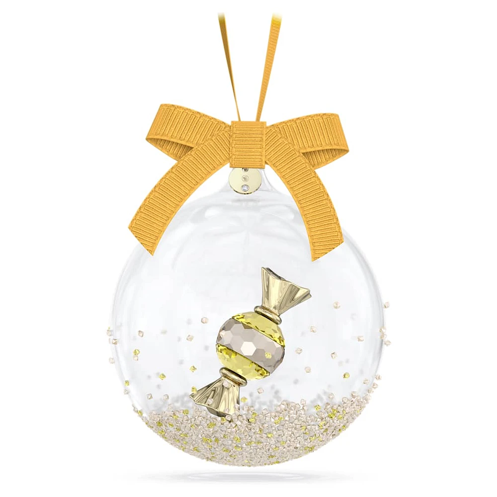 Holiday Cheers dulcis Ball Ornament, Yellow by SWAROVSKI