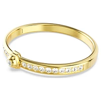 Numina bangle, Round cut, White, Gold-tone plated by SWAROVSKI