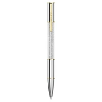 Crystalline ballpoint pen, Silver tone, Mixed metal finish by SWAROVSKI