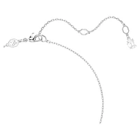 Matrix pendant, Crystal pearl, Round cut, White, Rhodium plated by SWAROVSKI