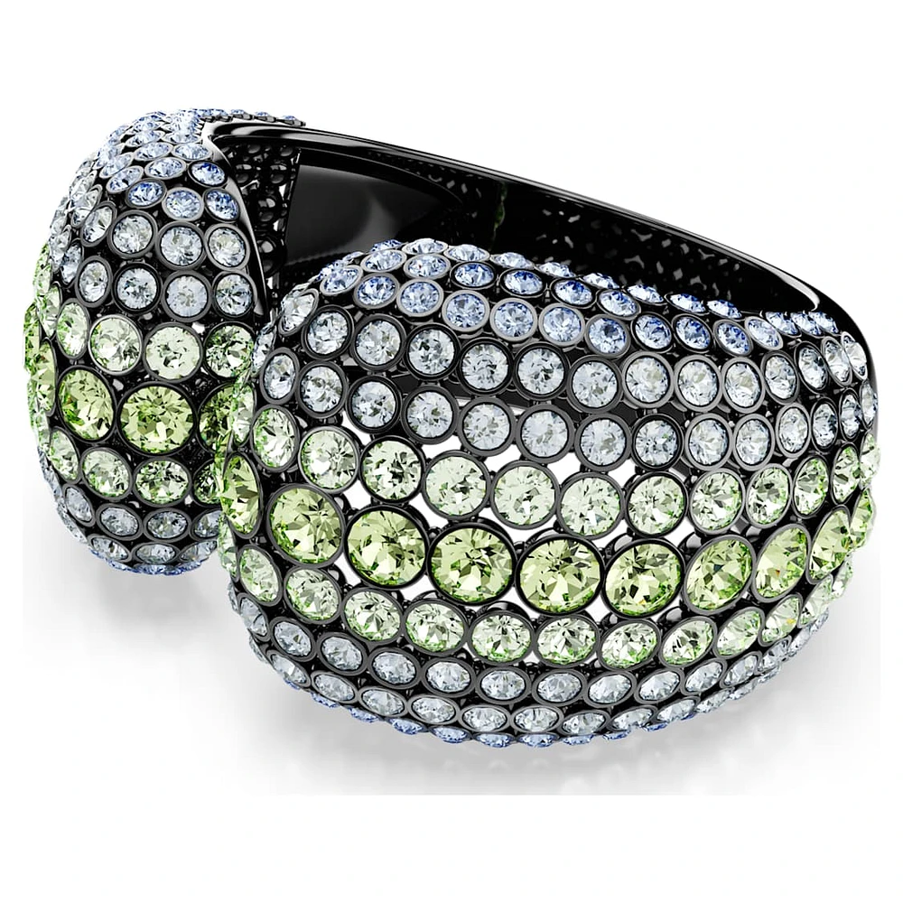 Sublima cuff, Round cut, Multicolored, Ruthenium plated by SWAROVSKI