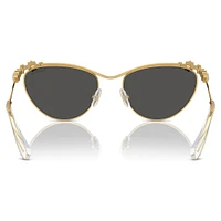 Sunglasses, Oval shape, SK7017, Gold tone by SWAROVSKI