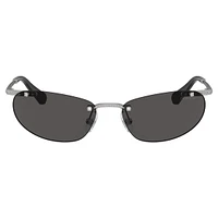 Sunglasses, Oval shape, Black by SWAROVSKI