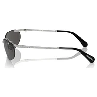 Sunglasses, Oval shape, Black by SWAROVSKI