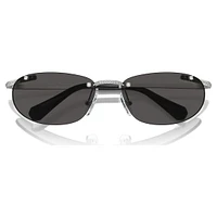Sunglasses, Oval shape, Black by SWAROVSKI