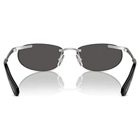 Sunglasses, Oval shape, Black by SWAROVSKI