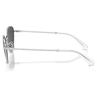 Sunglasses, Cat-Eye shape, SK7014, Black by SWAROVSKI