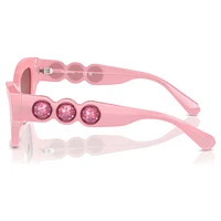 Sunglasses, Cat-Eye shape, Pink by SWAROVSKI