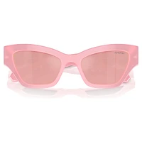 Sunglasses, Cat-Eye shape, Pink by SWAROVSKI