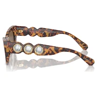 Sunglasses, Oval shape, SK6022, Brown by SWAROVSKI