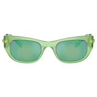 Sunglasses, Oval shape, SK6022, Green by SWAROVSKI