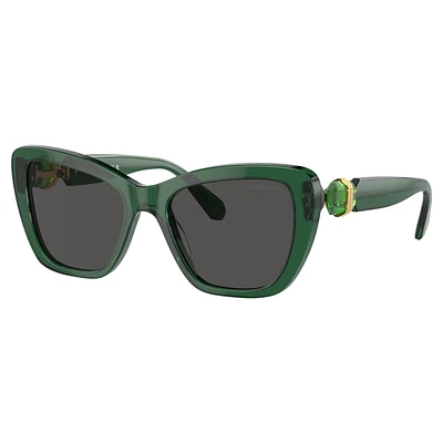 Sunglasses, Square shape, SK6018, Green by SWAROVSKI