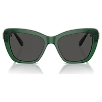 Sunglasses, Square shape, SK6018, Green by SWAROVSKI