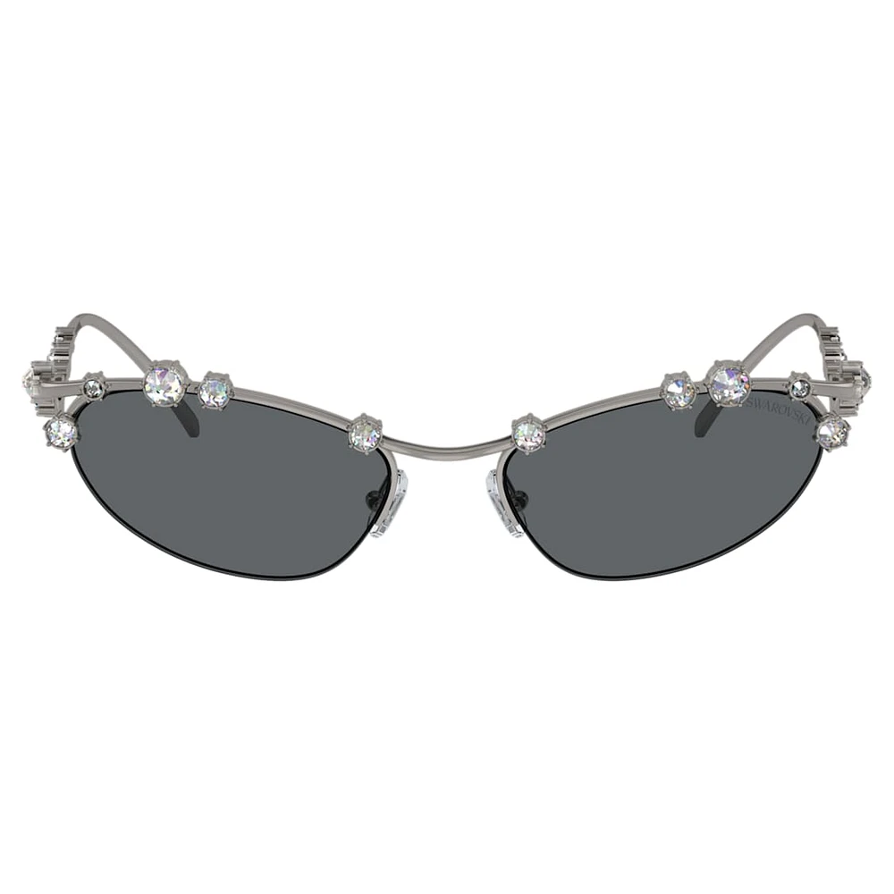 Sunglasses, Cat-Eye shape, SKU001, Silver Tone by SWAROVSKI