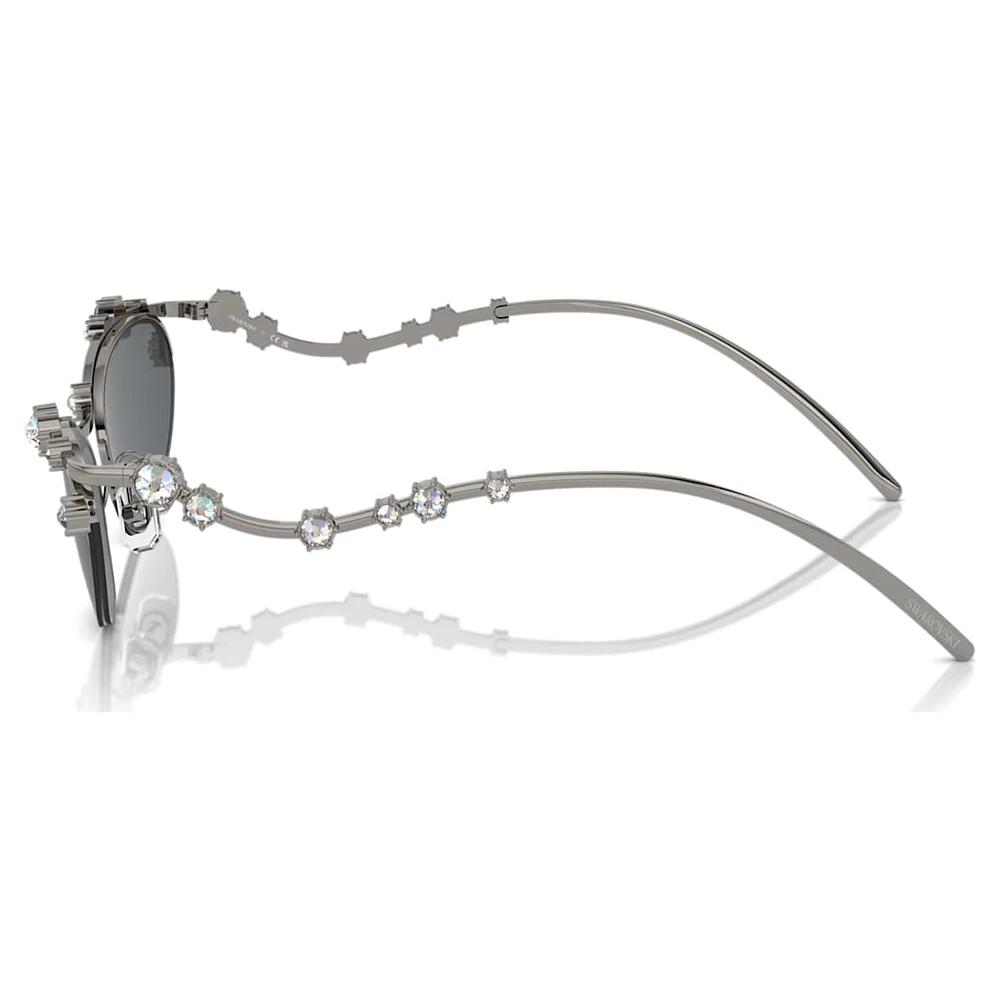 Sunglasses, Cat-Eye shape, SKU001, Silver Tone by SWAROVSKI