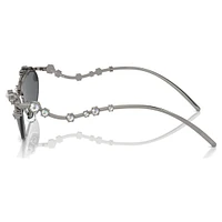 Sunglasses, Cat-Eye shape, SKU001, Silver Tone by SWAROVSKI