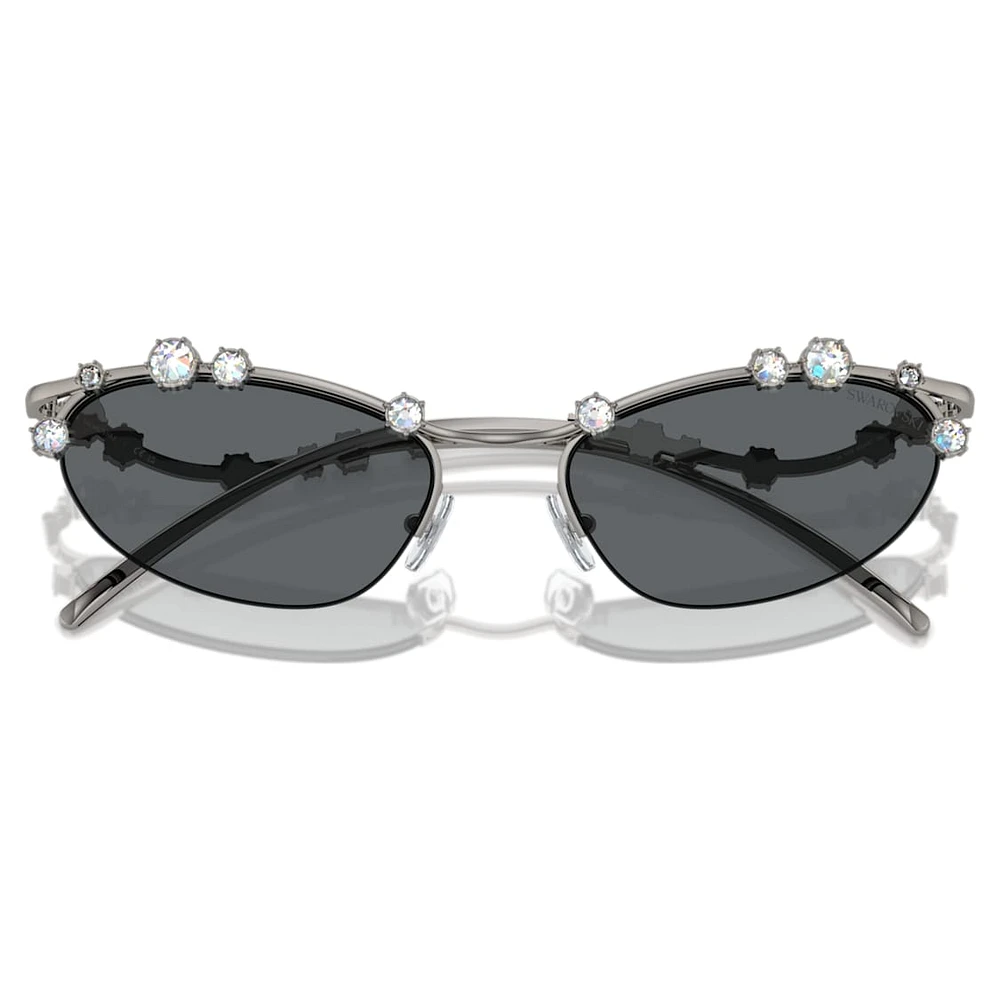 Sunglasses, Cat-Eye shape, SKU001, Silver Tone by SWAROVSKI