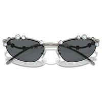 Sunglasses, Cat-Eye shape, SKU001, Silver Tone by SWAROVSKI