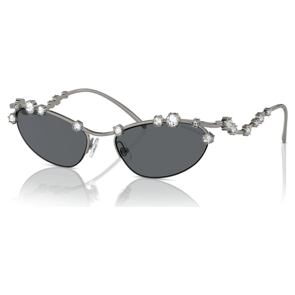 Sunglasses, Cat-Eye shape, SKU001, Silver Tone by SWAROVSKI