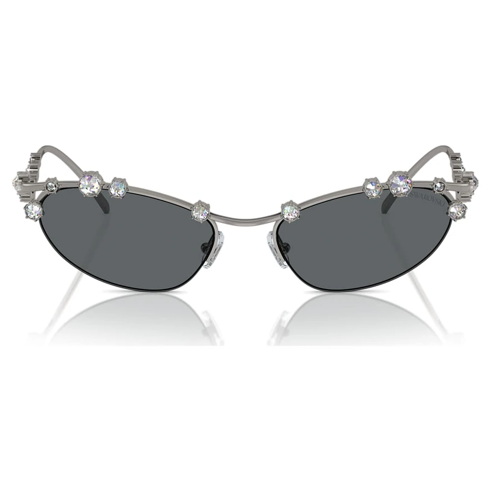Sunglasses, Cat-Eye shape, SKU001, Silver Tone by SWAROVSKI