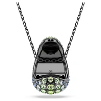 Sublima pendant, Round cut, Multicolored, Ruthenium plated by SWAROVSKI