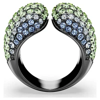 Sublima cocktail ring, Round cut, Multicolored, Ruthenium plated by SWAROVSKI