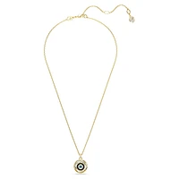 Symbolica pendant, Evil eye, Small, Multicoloured, Gold-tone plated by SWAROVSKI
