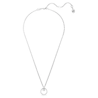 Constella pendant, Pavé, Round cut, White, Rhodium plated by SWAROVSKI